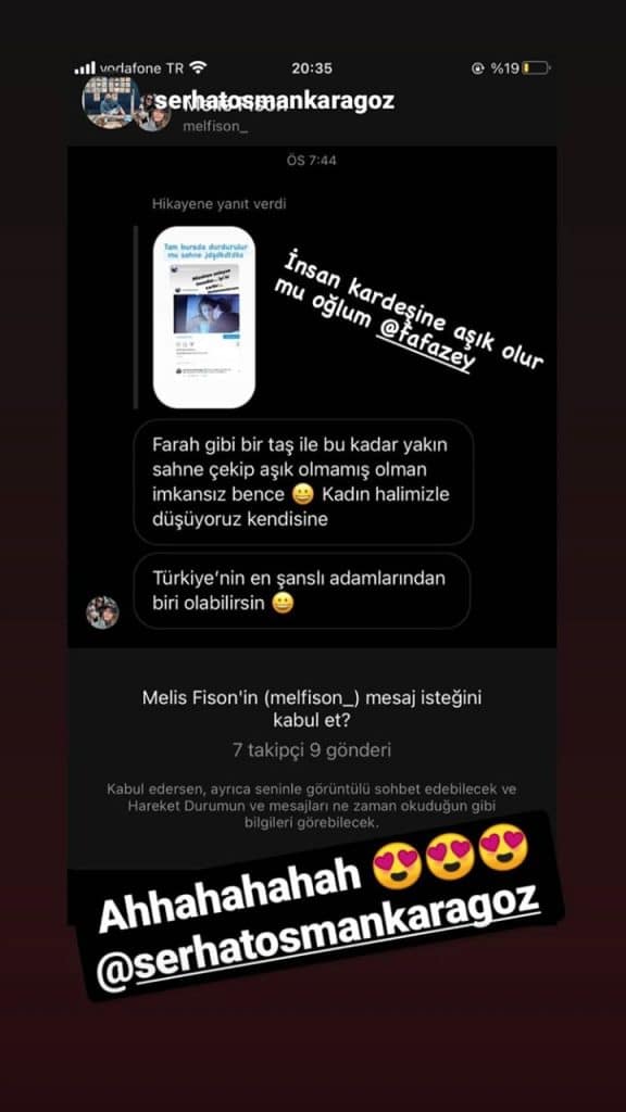 Farah Zeynep Abdullah'ın attığı story