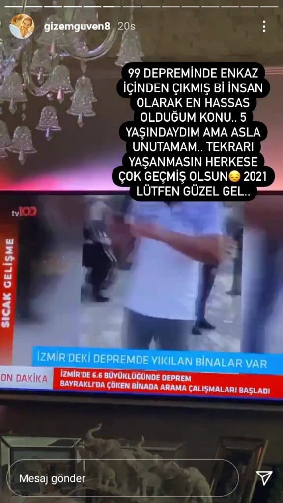 Gizem Güven'in attığı story