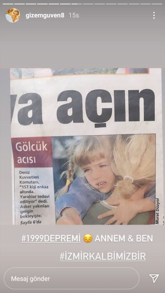 Gizem Güven'in attığı story