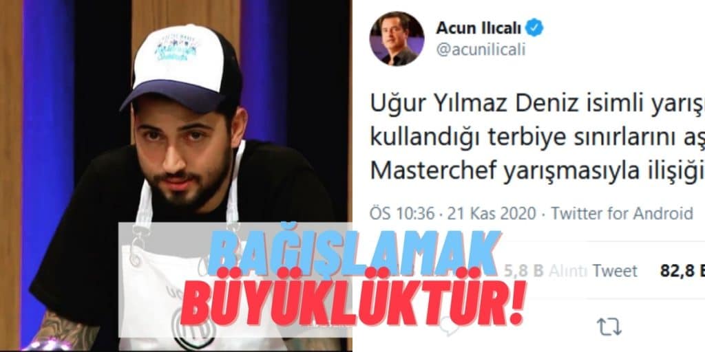 Masterchef’ten Diskalifiye Edilen Uğur Yılmaz Deniz, Acun Ilıcalı’yı Takip Çıktı! Tanya’dan Destek Geldi…