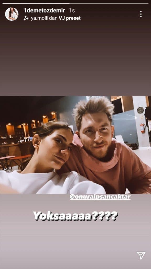 Demet Özdemir'in attığı story