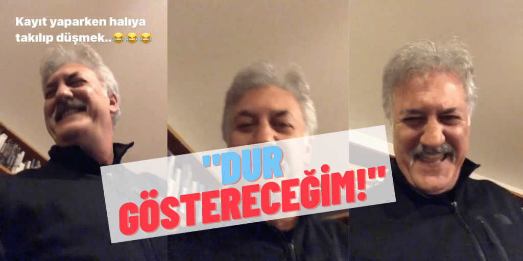 Tamer Karadağlı Instagramda Hikaye Atarken Yere Düştü!:”Dur Göstere..”