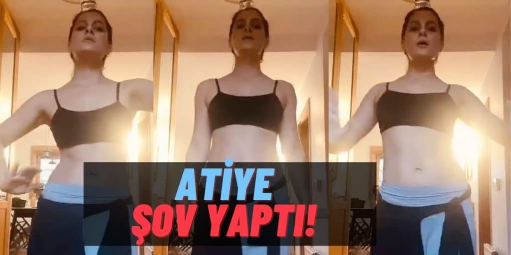 Sosyal Medya Akımına Katılan Atiye’den Kafasında Su Şişesiyle Oryantal Şov: “Challenge Accepted!”