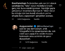 Duygu Özaslan Instagram Yorum