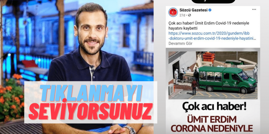 Bir Haber Sitesi Ümit Erdim’in Ölüm Haberini Verince Ortalık Karıştı: “Yazanı da tıklarlar bol bol inşallah!”