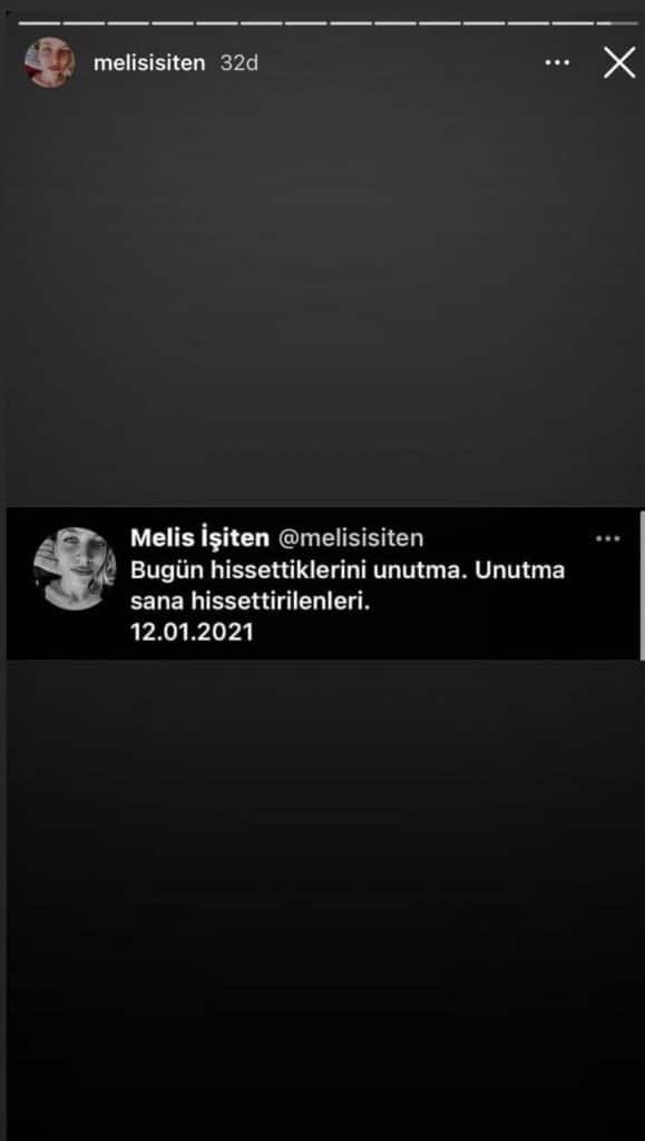 Melis İşiten story