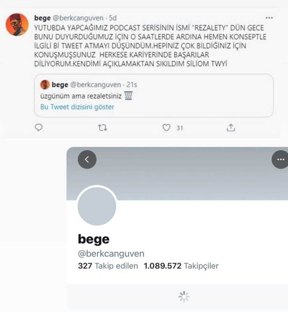 Berkcan Güven tweet