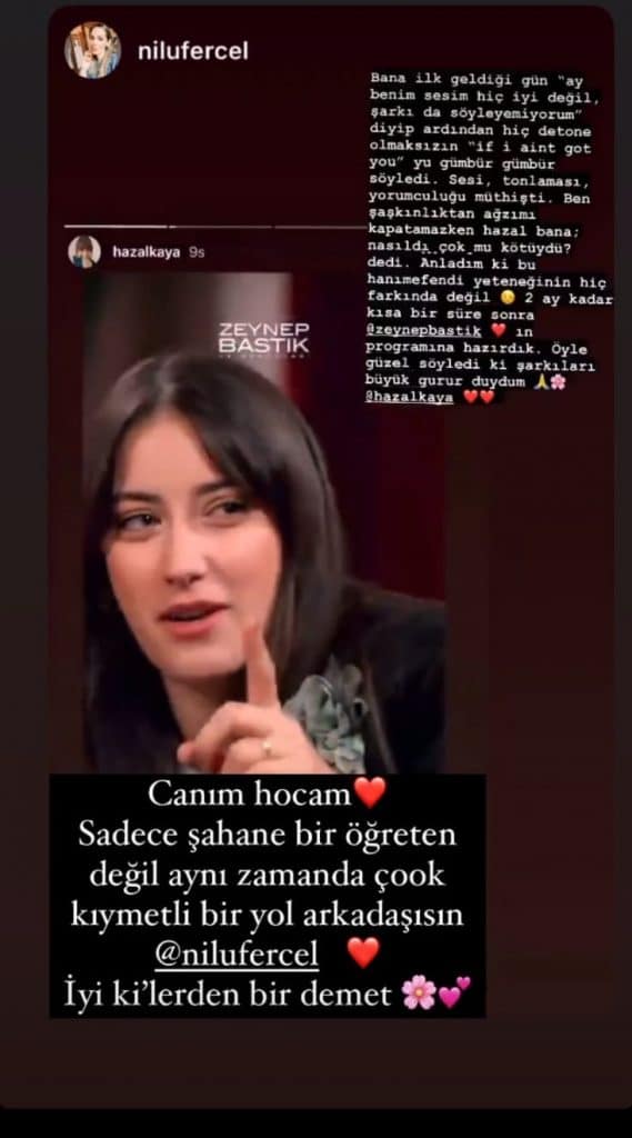 Hazal Kaya story