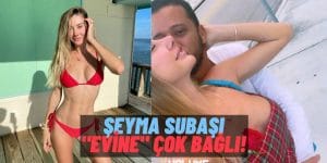 Şeyma Subaşı Sevgililer Gününde Yine Çok “Evcimen”: Sevgilisiyle Kucak Kucağa Poz Verdi Ancak Sansürü Unutmadı!