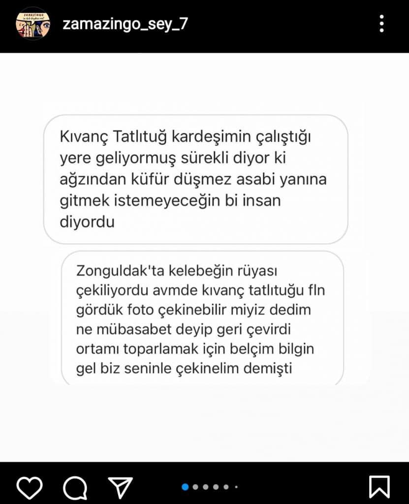 Zamazingo Kıvanç Tatlutuğ İddia