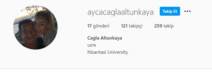 Ayça Çağla Altunkaya Instagram