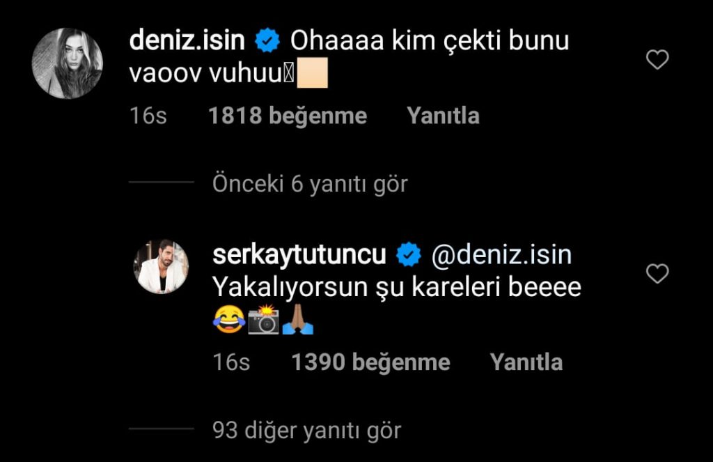 Deniz Işın Serkay Tütüncü instagram