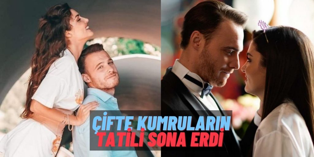 Öpüşe Koklaşa Geldiler! Tatilden Dönen Hande Erçel ve Kerem Bürsin’in Uçaktaki Görüntüleri Paylaşıldı