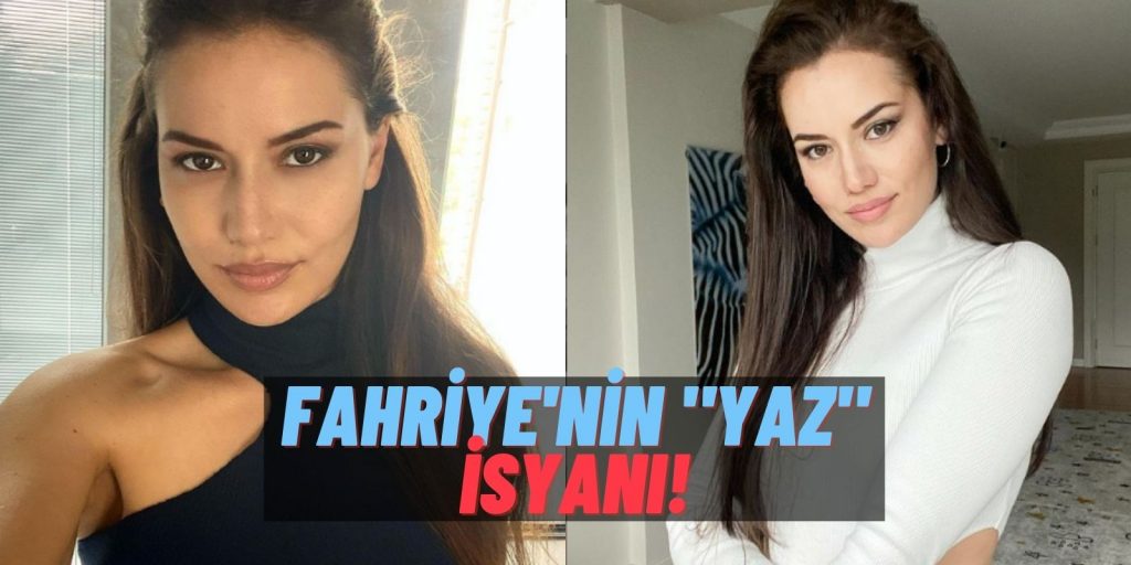 Güzelliğiyle Büyüleyen Fahriye Evcen Karan’la İlgilenirken Canı Sıkılınca Çareyi Instagram Filtrelerinde Buldu!