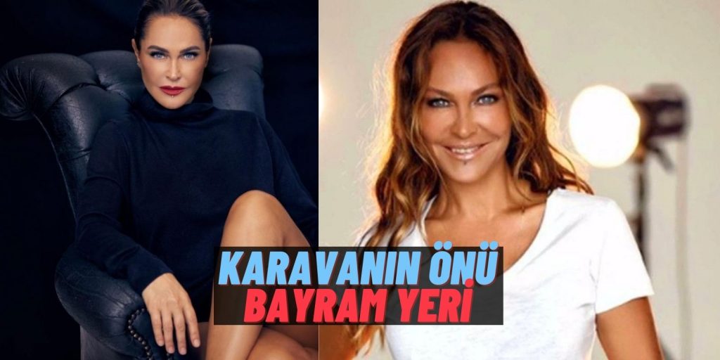 Masumiyet Setine Her Gün Bayram! Hülya Avşar’ın Karavanının Önünde Eğlence